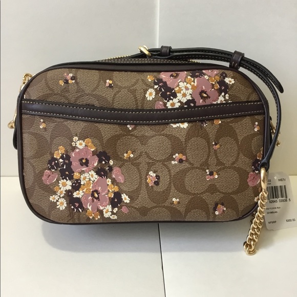 🌷COACH Isla Chain Crossbody With Floral Flocking - Picture 4 of 8